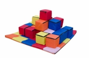 Sünger Renk Eşleştirme Küpleri (25 Küp) Montessori Materyalleri